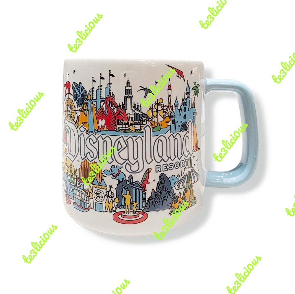 DISNEYLAND VINTAGE ATTRACTIONS MUG